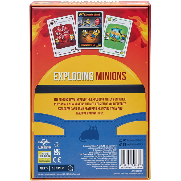  Exploding Kittens Party Pack Card Game, Fun Russian Roulette  Family Game, For Adults, Teens & Kids (Ages 7+), 2-10 Players