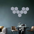 thumbnail image 7 of Hexagon Cork Board Tiles,Gray Felt Hexagon Tile Board for Wall Decor,Self Adhesive Wall Bulletin Boards for Notes,Photos,Memo,Pin Board,Office and Home Decor,12 Pieces, 7 of 7
