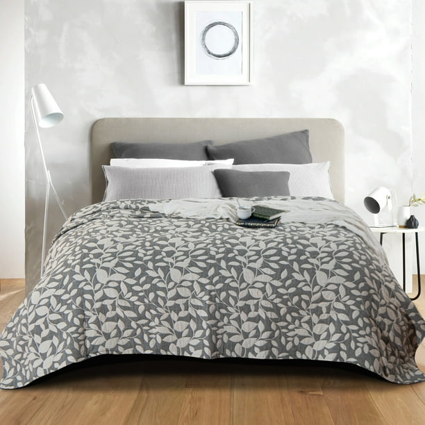 NTBAY 3 Layers Cotton Muslin Queen Bed Blanket, Super Soft Breathable