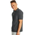 thumbnail image 2 of Hanes EcoSmart Men's Pocket Polo Shirt, 2-Pack Charcoal Heather 2XL, 2 of 3