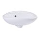 thumbnail image 2 of Lavabo de pared pequeño de porcelana blanca AB106 marca ALFI con rebosadero ALFI brand AB106, 2 of 2