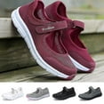 thumbnail image 4 of Women's Wide Work Mary Jane Shoes Summer Comfortable Flat Sandals Size, 4 of 5