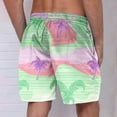 thumbnail image 4 of Iugvhana Mens Hawaiian Swim Trunks Summer Tropical Floral Board Shorts Beach Swimwear Bathing Suit with Pockets Green#2 XXXL, 4 of 4