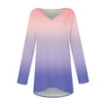thumbnail image 4 of Aueoeo Women's Tops Long Sleeve Dressy Casual Plus Size Tunic Tops to Wear with Leggings T-Shirt Loose Fit Blouses, 4 of 5