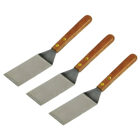 

Chef Craft 8 Mini Stainless Steel Spatula Turner - Great for Cookies Brownies 3 Pack