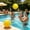 Yellow, variant on Spiky Massage Bumpy Beach Ball, Soft Inflatable Sensory Spike Ball for Kids Outdoor Pool Beach Water Play Toy
