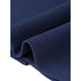 thumbnail image 5 of INSPIRE CHIC Work Dress for Women Square Neck Short Sleeve Button Down Vintage Sheath Midi Dresses with Belt S Navy Blue, 5 of 6