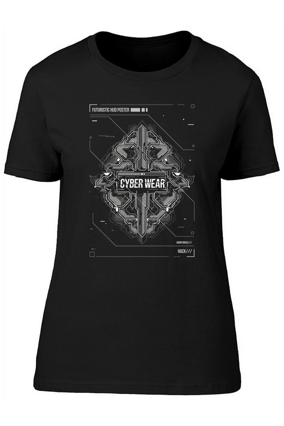 Cyberpunk Futuristic Cyber Wear T-Shirt Women -Image by Shutterstock, Female x-Large
