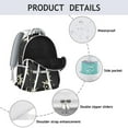 thumbnail image 3 of Starry Night Gothic Backpack Waterproof Scratch-Resistant Composite Oxford Cloth with Ethereal Moon and Star Print, Adjustable Shoulder Straps, Large Capacity for School and Travel, 3 of 5