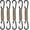 Desert Camouflage, variant on 5 Pack Paracord Keychain Carabiner for Backpacks, Paracord Strap Backpack Clips Keychain Carabiner Double Hook Water Bottle Clip Heavy Duty Key, Outdoor Camping Kit