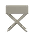 thumbnail image 5 of Weston Home Modern End Table with X-Base Legs and Drawer, Silver Birch, 5 of 8