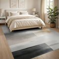 thumbnail image 3 of ODIKA 8'x10' Washable Area Rug Non-Slip Chair-Friendly Mat Abstract Watercolor Gradient Minimalist Distressed Brushstroke for Dining Room, Large Office, Lounge, 3 of 7
