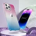 thumbnail image 2 of Compatible with iPhone 15 Pro Bling Case Colorful Gradient Glitter Shiny Sparkle Case for Women Girls Anti-Scratch Soft Silicone Shockproof Not Yellowing Clear Phone Cover,PinkBlue, 2 of 14