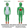 thumbnail image 3 of Satmonnus Super Bros Halloween Cosplay Costume,  Video Game Role-Plkay Dino Zentai Cosplay Jumpsuit Fancy Dress up Costume Party Playsuit for 9-10 Years, 3 of 6