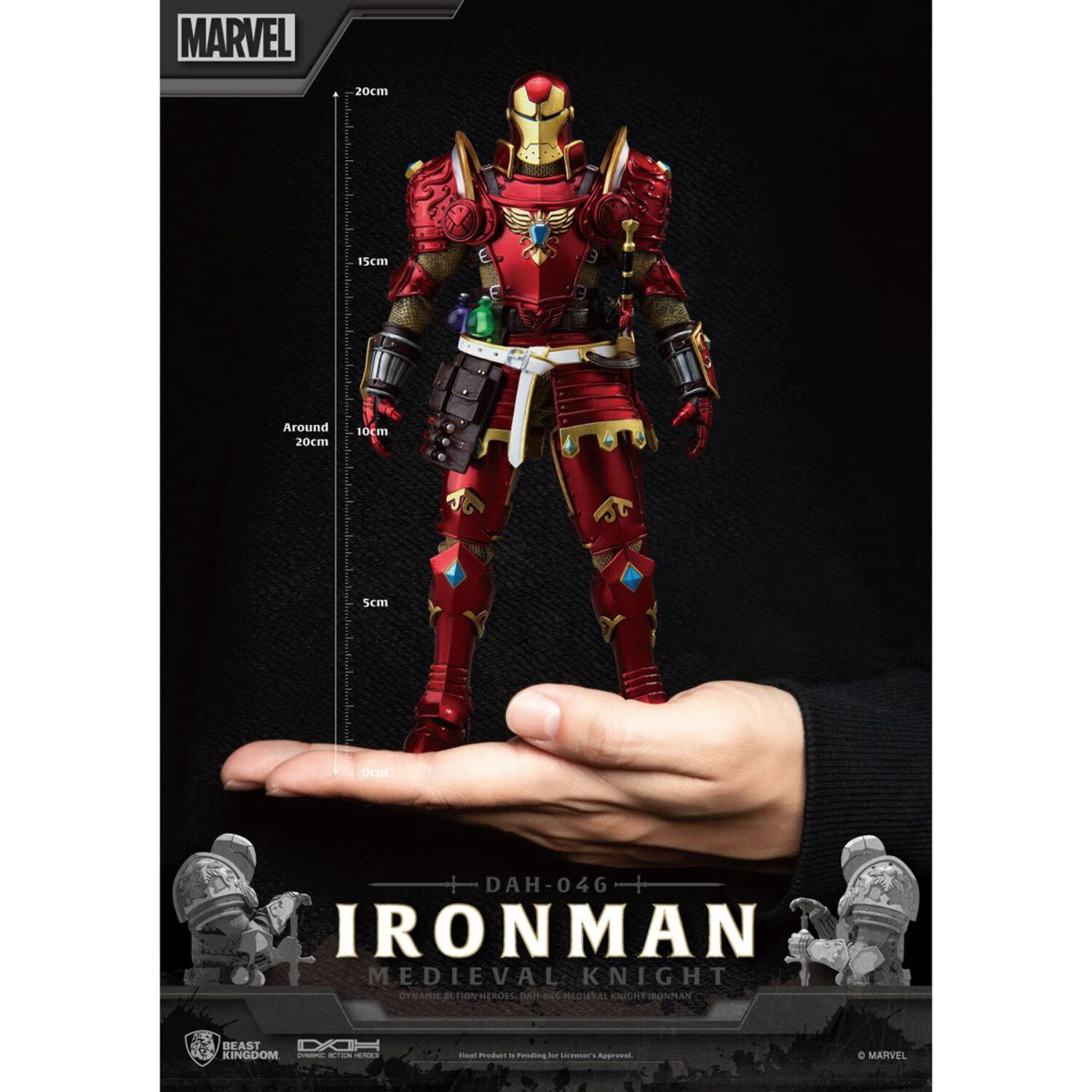Medieval Knight Iron Man DAH-046 Dynamic 8-Ction Figure