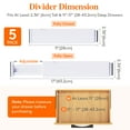 thumbnail image 4 of Lifewit Adjustable Drawer Dividers, 5 Pack 2.36" High, 11"-17" Drawer Organizer for Utensils/Clothes/Makeup, Plastic Expandable Separators in Dresser/Bedroom/Bathroom/Office Storage, 4 of 9