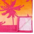 thumbnail image 4 of Mainstays Beach Collection Pink Palm Cotton-Blend Beach Towel, 4 of 5