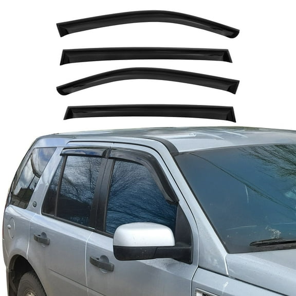Window Visor Vent Rain Guard Deflector for Lexus RX330 2004-2006 Smoke 4 Pcs