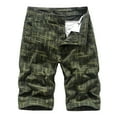 thumbnail image 1 of LSLJS Men's Plus Size Cargo Shorts Multi-Pockets Relaxed Summer Beach Shorts Pants, Gym Shorts Gifts for Men, 1 of 2