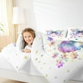 thumbnail image 5 of Manfei Dreamy Butterfly Bedding Comforter Set,Gold Stars Print Twin Comforter Sets,Colorful Flower Floral Bedding Set For Girls Kids,Breathable Home Decor Reversible,2-Piece, 5 of 9