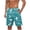 Sky Blue#4, variant on Juesizh Swim Trunks Men Plus Size Drawstring Elastic Waist Shorts Casual Fashion Print Pockets Summer Beach Shorts, S-5XL