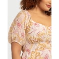 thumbnail image 7 of Jessica Simpson Women's Plus Emmory Tiered Maxi Dress, Sizes 0X-4X, 7 of 7