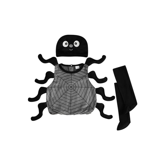 RUINIXCW Toddler Baby Halloween Spider Costume Infant Boy Girl Halloween Animal Cosplay Outfit Sleeveless Tops Socks Hat Set Dress Up Party Clothes