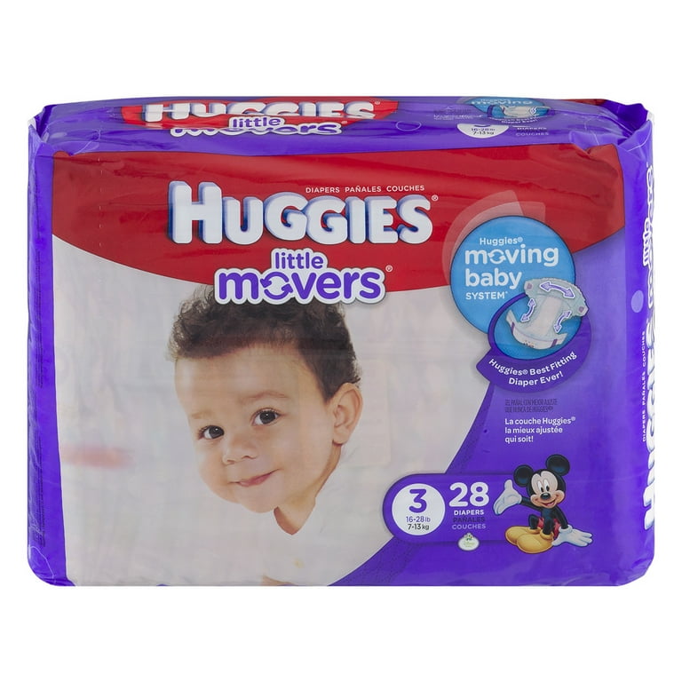  Huggies Little Movers Diapers - Size 3-28 ct : Baby