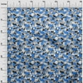 thumbnail image 3 of oneOone Cotton Flex Blue Fabric Abstracts Sewing Fabric By The Yard Printed Diy Clothing Sewing Supplies 40 Inch Wide, 3 of 5