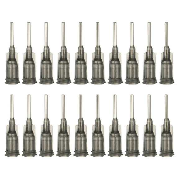 16Ga Dispensing Needles, 102PCS 1/2 Inch Industrial Blunt Tip Dispensing Needle Syringes with Luer Lock Needle for Refilling Liquid Inks Adhesive Glue Oil,Gray