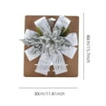 thumbnail image 3 of Luoshdecor Christmas Tree Topper Bow,Glitter Ribbon Poinsettia Flower Bow for Home, Wedding, Christmas, Holiday Decor, 3 of 6