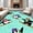 Black, Pattern 2, variant on ODIKA 8'x10' Machine Washable Non-Slip Area Rug, Frosty Waddle Birds Downhill Adventure Stitch Kit High Traffic Rug, Purple, 618627