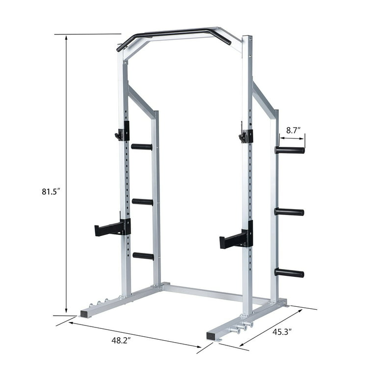fællesskab øretelefon Uheldig GDLF Power Rack Weight Lifting Squat Stand Strength Training Home Gym Power  Cage - Walmart.com
