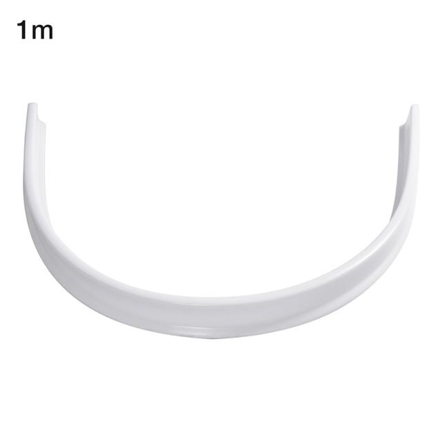 Tira impermeable del tapón del agua del silicón de la barrera de la ducha para el cuarto de baño de la cocina, 1M Jumpingount HA4614-01B