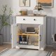 thumbnail image 4 of IDEALHOUSE - Mueble de cocina moderno con espacio de almacenamiento, barra de café con 2 cajones y 2 puertas, aparador de suelo para sala, comedor y baño., 4 of 7