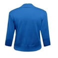 thumbnail image 5 of FOLUNSI Women's 3/4 Sleeve Cropped Cardigans Sweaters Jackets Open Front Short Shrugs for Dresses, 5 of 7