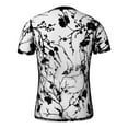 thumbnail image 4 of ZZHZGZ Mens 4Th of July Shirt Men T Shirts Pack Male Spring and Summer Thin Floral Flocked Sexy Round Neck See Through Mesh Short T Shirt L, 4 of 8