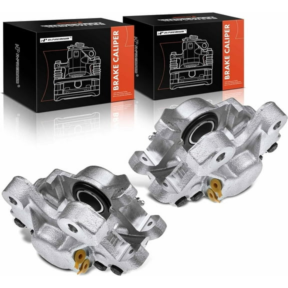 A-Premium Disc Brake Caliper Assembly Without Bracket Compatible with Jaguar XJ12 XJ6 1974-1987 XJS 1976-1994 XKE Vanden Plas Rear Side 2-PC Set