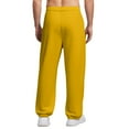 thumbnail image 4 of Dresfit Baggy Sweatpants for Men Cotton Cuffed Joggers Fall Solid Straight Leg Drawstring Gym Track Pants Baggy Fleece Thermal Thicken Trousesrs Orange 5XL, 4 of 8