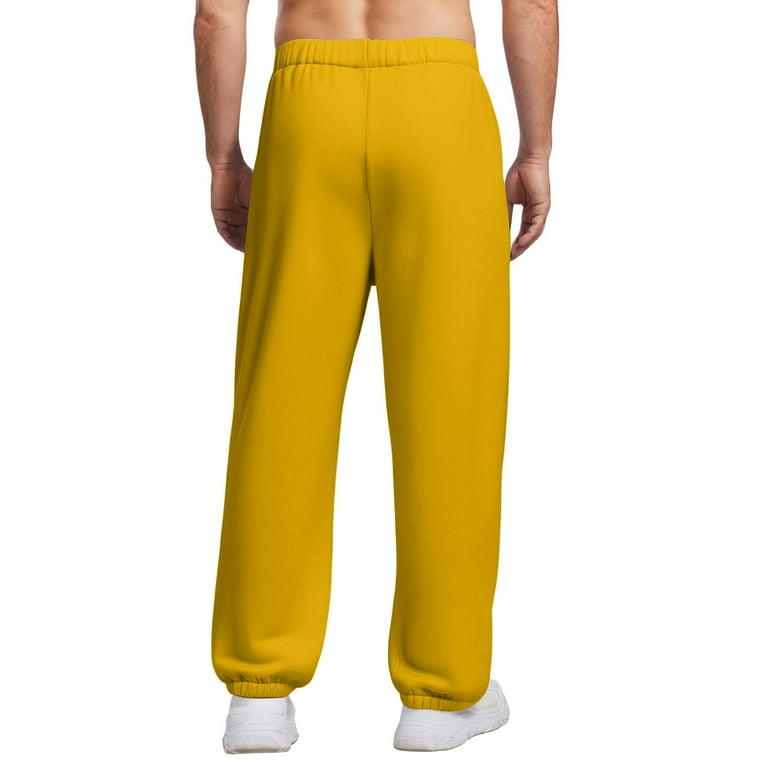 LNZGNM Mens Baggy Sweatpants Elastic Waist Drawstring Track Pants - Main Image