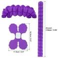 thumbnail image 2 of Uxcell 9.8ft Four Leaf Paper Flower Garland Hanging Streamers for Party Wedding Decor, Dark Purple 6 Pack, 2 of 7