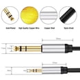 thumbnail image 4 of Adaptador de línea de Audio de 3,5mm a 6,35mm Ehuebsd accesorios dorados de cobre, 4 of 6