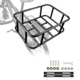 thumbnail image 1 of Colaxi Bike Back Basket Bicycle Basket Heavy Duty Multifunctional Rear Bike Cargo Rack Bikes Pannier for Bicycles Riding Bikes Racks 34.4cmx30.5cmx15cm, 1 of 8