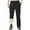 Black, variant on Dress Pants for Men Autumn And Winter Solid Color Plus Velvet Zipper Pocket Pants Pants (Gray, 38)