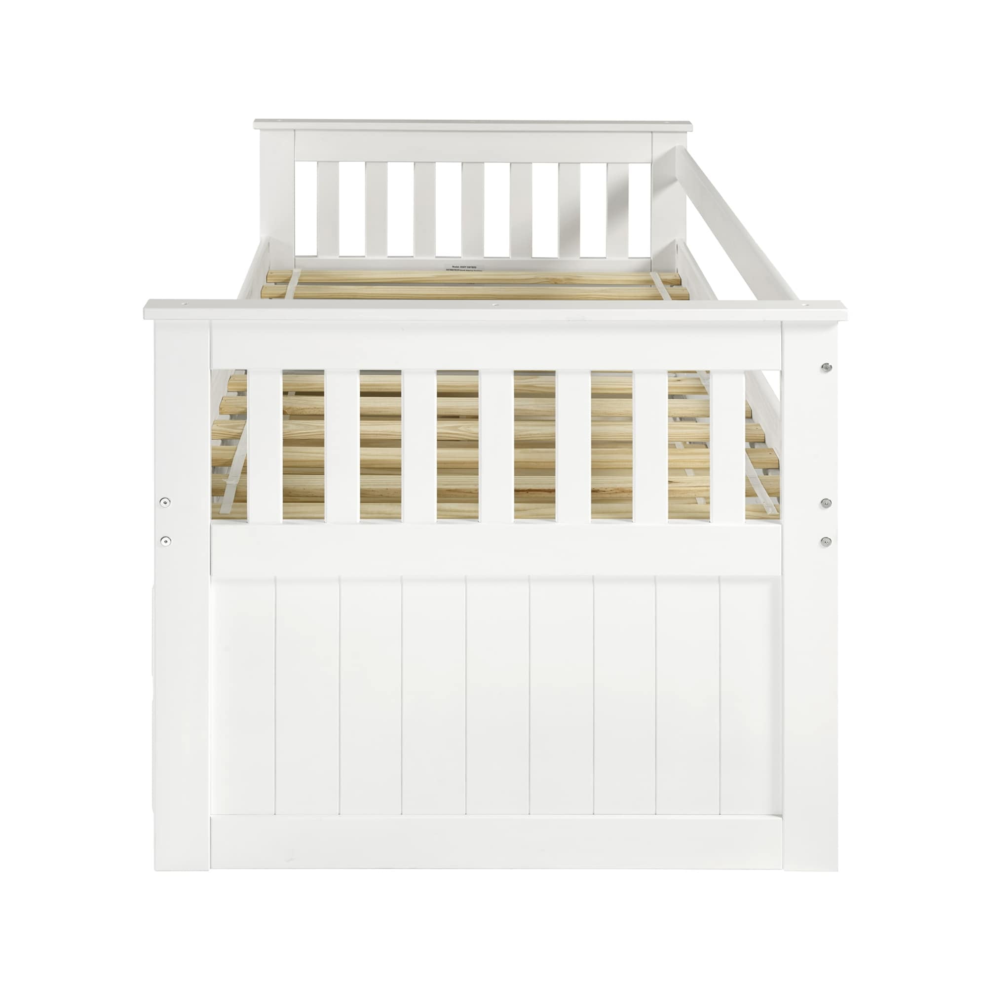 Andy Daybed with Storage and Trundle White