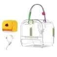 thumbnail image 1 of Portable Plastic Bird Cages Lightweight Waterproof Ventilated Travel Bird Cage, 1 of 7
