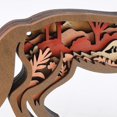 thumbnail image 3 of Adorno de madera tallado con forma de pez, flamenco y mariposa, creativo, para decoración del hogar, sin luz, zorro, 3 of 5