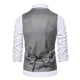 thumbnail image 4 of Chaqueta de Traje de Ocio de Bolsillo sin Cuello en V de Color Sólido sin Mangas, Trajes de Hombre de Ajuste Delgado para el Uso Formal Informal, 4 of 5