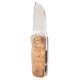 thumbnail image 2 of Cuchillo de bolsillo plegable, hoja de acero inoxidable, mango de madera, llavero EDC para exteriores, cuchillo, 2 of 10
