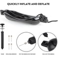thumbnail image 5 of NORTHCAPTAIN Boat Fender 4 Pack Boat Bumpers for Docking with 4 Ropes, Inflatable Ribbed Marine Pontoon Boat Fender Bumper for Docks with 1 Storage Bag, 1 Air Pump and 4 Needles,5.5" X 20",Black, 5 of 5